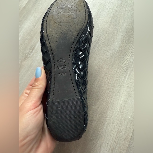 Tory Burch Prescott patent Leather Flats ballet navy blue flats sz 7.5 - Picture 9 of 9